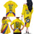 Colombia 2024 Football Champions Family Matching Off The Shoulder Long Sleeve Dress and Hawaiian Shirt Todos Somos Colombia - Wonder Print Shop