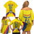 Colombia 2024 Football Champions Family Matching Off Shoulder Short Dress and Hawaiian Shirt Todos Somos Colombia - Wonder Print Shop