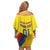 Colombia 2024 Football Champions Family Matching Off Shoulder Short Dress and Hawaiian Shirt Todos Somos Colombia - Wonder Print Shop