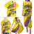 Colombia 2024 Football Champions Family Matching Puletasi and Hawaiian Shirt Todos Somos Colombia - Wonder Print Shop