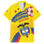 Colombia 2024 Football Champions Family Matching Puletasi and Hawaiian Shirt Todos Somos Colombia - Wonder Print Shop