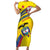 Colombia 2024 Football Champions Family Matching Short Sleeve Bodycon Dress and Hawaiian Shirt Todos Somos Colombia - Wonder Print Shop