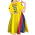 Colombia 2024 Football Champions Kid Short Sleeve Dress Todos Somos Colombia - Wonder Print Shop