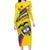 Colombia 2024 Football Champions Long Sleeve Bodycon Dress Todos Somos Colombia - Wonder Print Shop