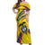 Colombia 2024 Football Champions Off Shoulder Maxi Dress Todos Somos Colombia - Wonder Print Shop