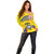 Colombia 2024 Football Champions Off Shoulder Sweater Todos Somos Colombia - Wonder Print Shop