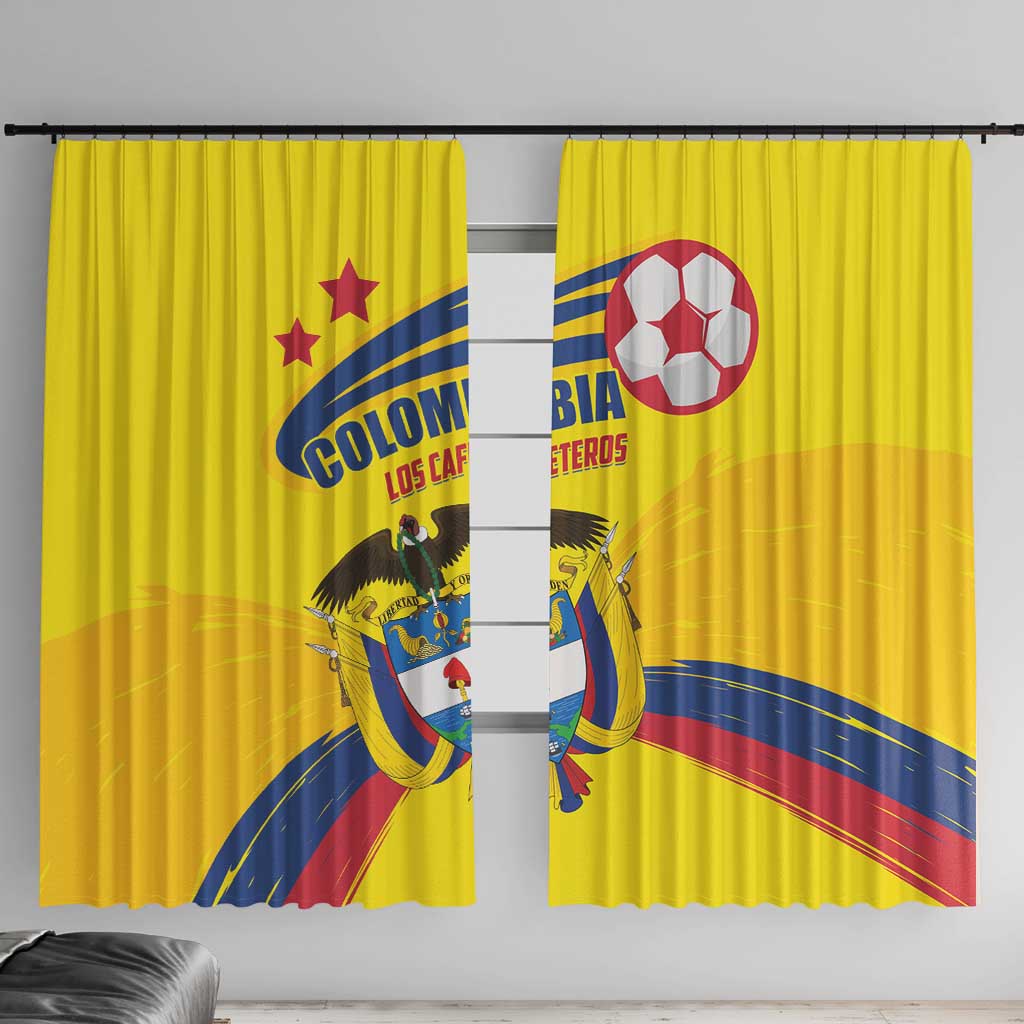 Colombia 2024 Football Champions Window Curtain Todos Somos Colombia - Wonder Print Shop