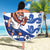 England 2024 Football Beach Blanket Three Lions Go Champions - Wonder Print Shop