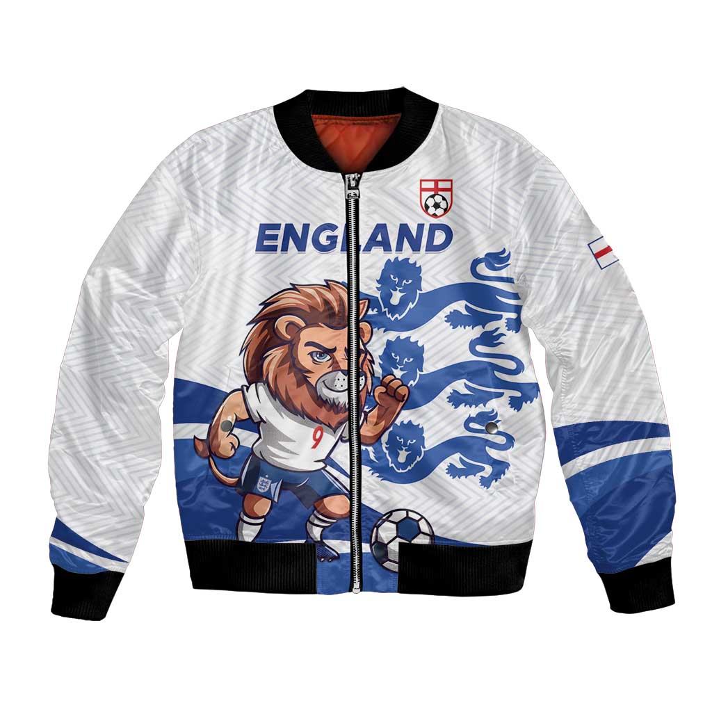 England 2024 Football Bomber Jacket Three Lions Go Champions - Wonder Print Shop