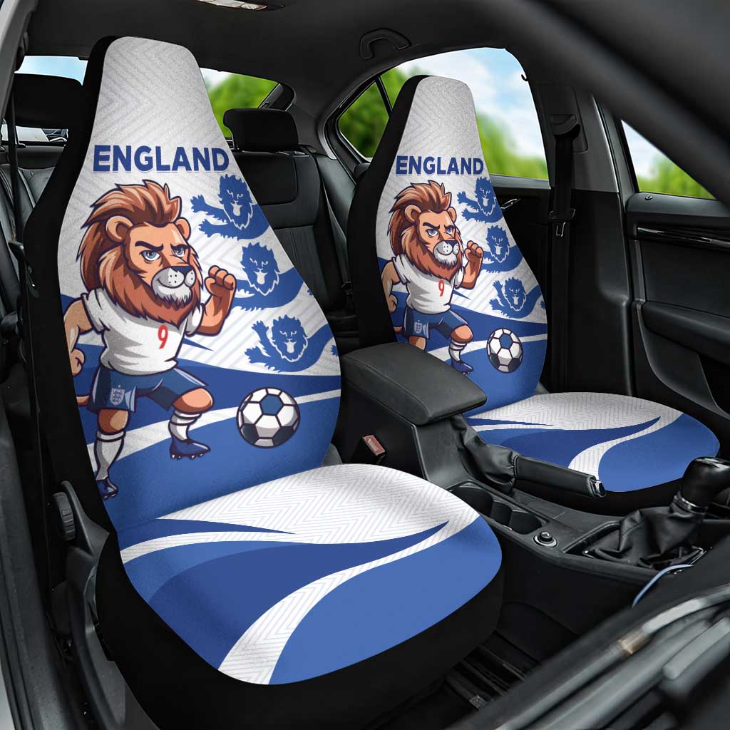 England 2024 Football Car Seat Cover Three Lions Go Champions - Wonder Print Shop