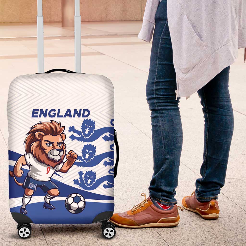 England 2024 Football Luggage Cover Three Lions Go Champions - Wonder Print Shop