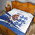 England 2024 Football Quilt Three Lions Go Champions