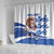 England 2024 Football Shower Curtain Three Lions Go Champions