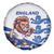 England 2024 Football Spare Tire Cover Three Lions Go Champions