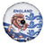 England 2024 Football Spare Tire Cover Three Lions Go Champions