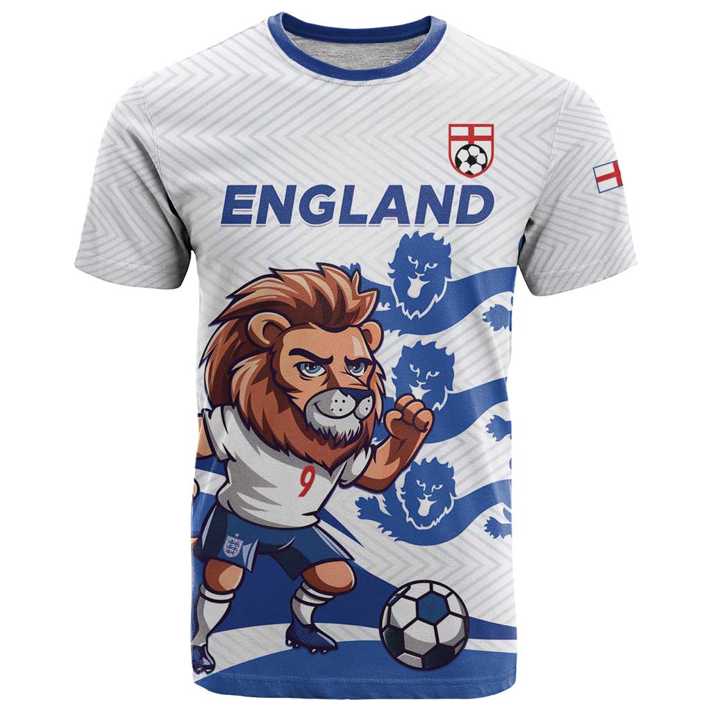 England 2024 Football T Shirt Three Lions Go Champions