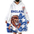 England 2024 Football Wearable Blanket Hoodie Three Lions Go Champions