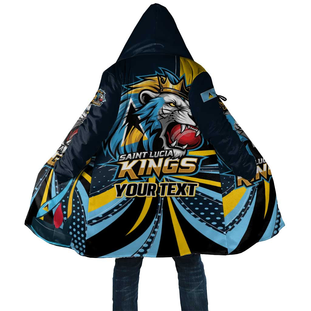 Custom Saint Lucia Cricket Cloak Go Champion St Lucia Lion Kings - Wonder Print Shop