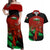 Wales Rugby Couples Matching Off Shoulder Maxi Dress and Hawaiian Shirt Cymru Come On 2023 World Cup - Wonder Print Shop