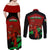 Wales Rugby Couples Matching Off Shoulder Maxi Dress and Long Sleeve Button Shirts Cymru Come On 2023 World Cup - Wonder Print Shop