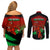 Wales Rugby Couples Matching Off Shoulder Short Dress and Long Sleeve Button Shirts Cymru Come On 2023 World Cup - Wonder Print Shop