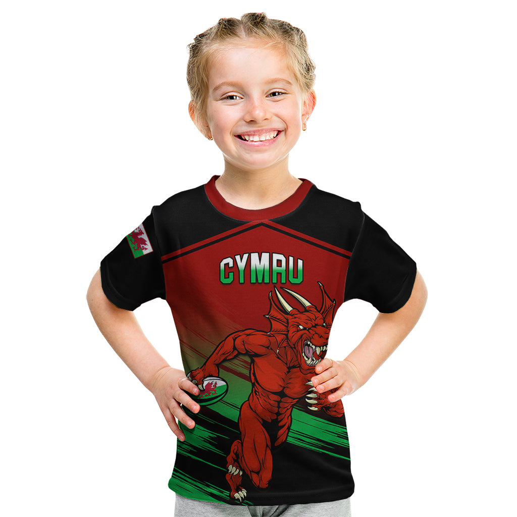 Wales Rugby Kid T Shirt Cymru Come On 2023 World Cup - Wonder Print Shop