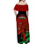 Wales Rugby Off Shoulder Maxi Dress Cymru Come On 2023 World Cup - Wonder Print Shop