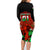 Custom Wales Rugby Family Matching Long Sleeve Bodycon Dress and Hawaiian Shirt Cymru Come On 2023 World Cup - Wonder Print Shop