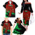 Custom Wales Rugby Family Matching Off Shoulder Long Sleeve Dress and Hawaiian Shirt Cymru Come On 2023 World Cup - Wonder Print Shop