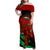 Custom Wales Rugby Family Matching Off Shoulder Maxi Dress and Hawaiian Shirt Cymru Come On 2023 World Cup - Wonder Print Shop