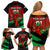 Custom Wales Rugby Family Matching Off Shoulder Short Dress and Hawaiian Shirt Cymru Come On 2023 World Cup - Wonder Print Shop