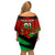 Custom Wales Rugby Family Matching Off Shoulder Short Dress and Hawaiian Shirt Cymru Come On 2023 World Cup - Wonder Print Shop