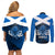 Scotland Rugby Couples Matching Off Shoulder Short Dress and Long Sleeve Button Shirts Thistle Go 2023 World Cup - Wonder Print Shop