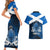 Scotland Rugby Couples Matching Short Sleeve Bodycon Dress and Hawaiian Shirt Thistle Go 2023 World Cup - Wonder Print Shop