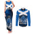 Scotland Rugby Couples Matching Tank Maxi Dress and Long Sleeve Button Shirts Thistle Go 2023 World Cup - Wonder Print Shop