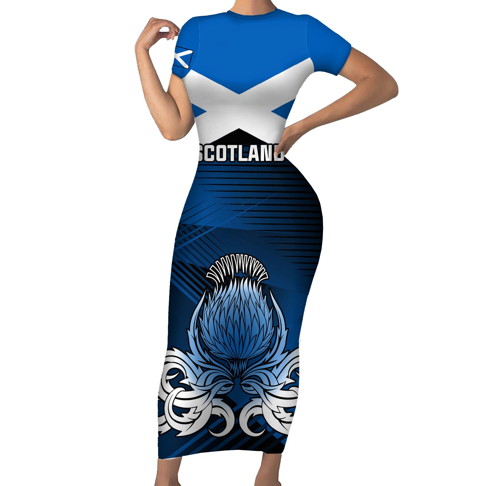 scotland-rugby-short-sleeve-bodycon-dress-thistle-go-2023-world-cup