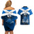 Custom Scotland Rugby Couples Matching Off Shoulder Short Dress and Hawaiian Shirt Thistle Go 2023 World Cup - Wonder Print Shop