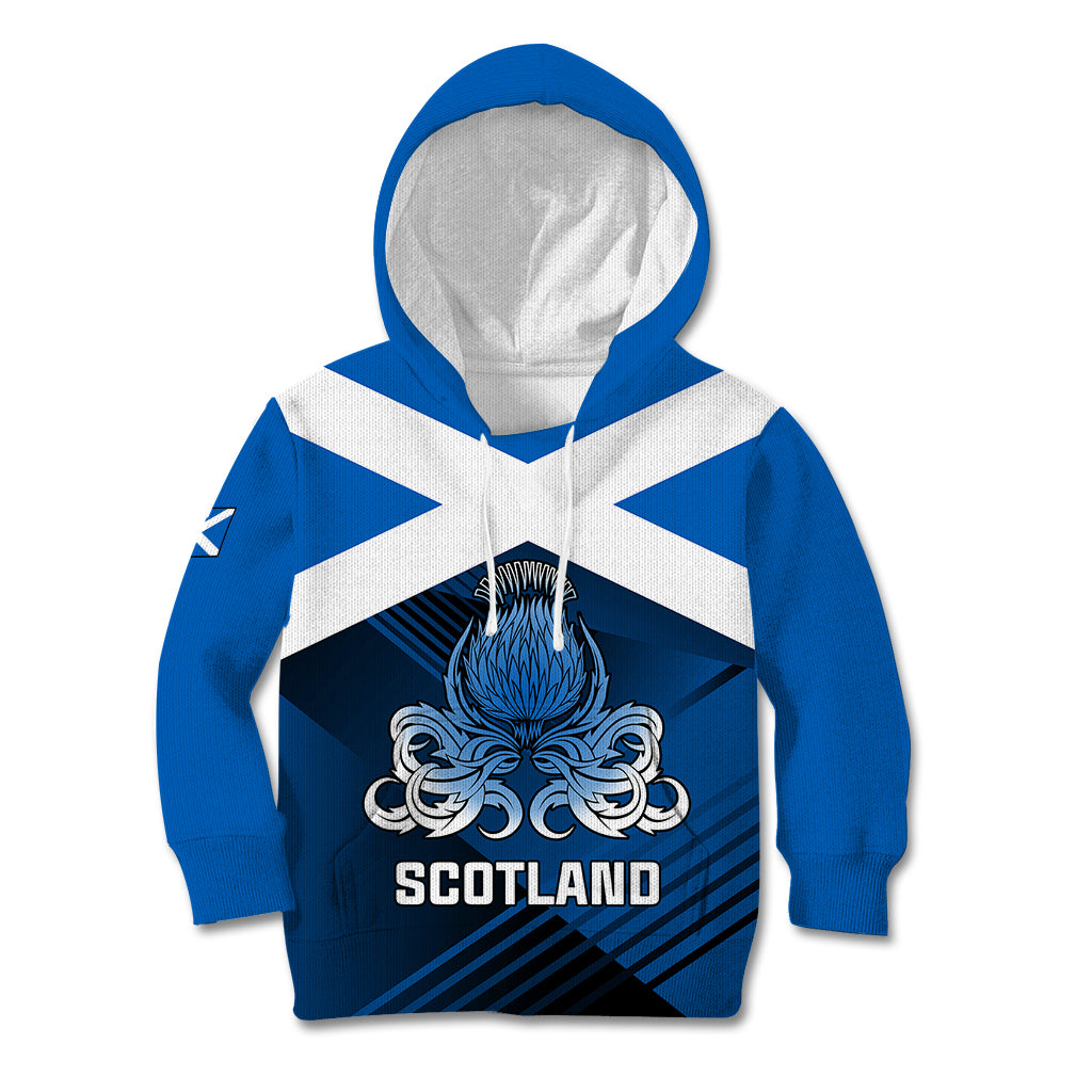 Custom Scotland Rugby Kid Hoodie Thistle Go 2023 World Cup - Wonder Print Shop