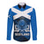 Custom Scotland Rugby Long Sleeve Button Shirt Thistle Go 2023 World Cup - Wonder Print Shop