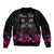 personalised-i-am-a-survivor-sleeve-zip-bomber-jacket-black-cat-breast-cancer-awareness