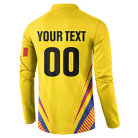 Custom Handball Romania Button Sweatshirt Go Champions