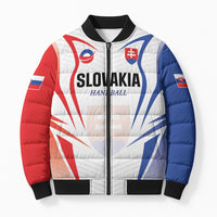 Custom Handball Slovakia Bomber Puffer Jacket Go Champions