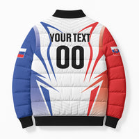 Custom Handball Slovakia Bomber Puffer Jacket Go Champions