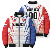 Custom Handball Slovakia Bomber Puffer Jacket Go Champions