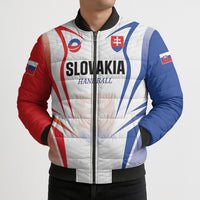 Custom Handball Slovakia Bomber Puffer Jacket Go Champions