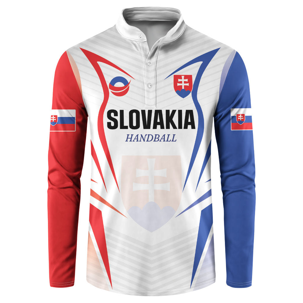 Custom Handball Slovakia Button Sweatshirt Go Champions