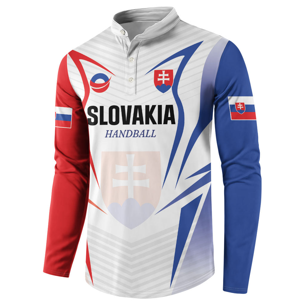 Custom Handball Slovakia Button Sweatshirt Go Champions