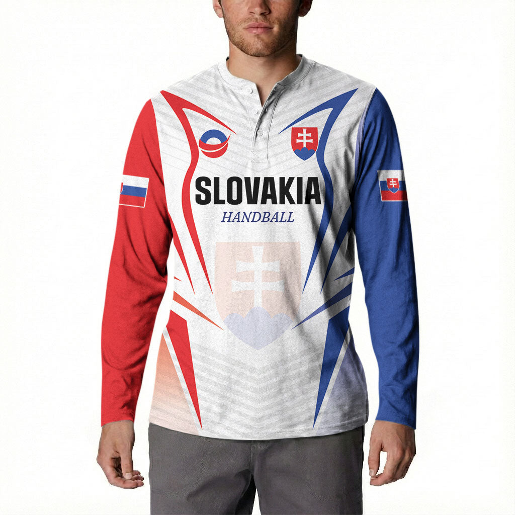 Custom Handball Slovakia Button Sweatshirt Go Champions