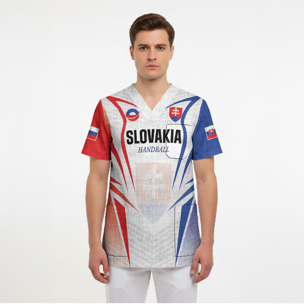 Custom Handball Slovakia Scrub Top Go Champions