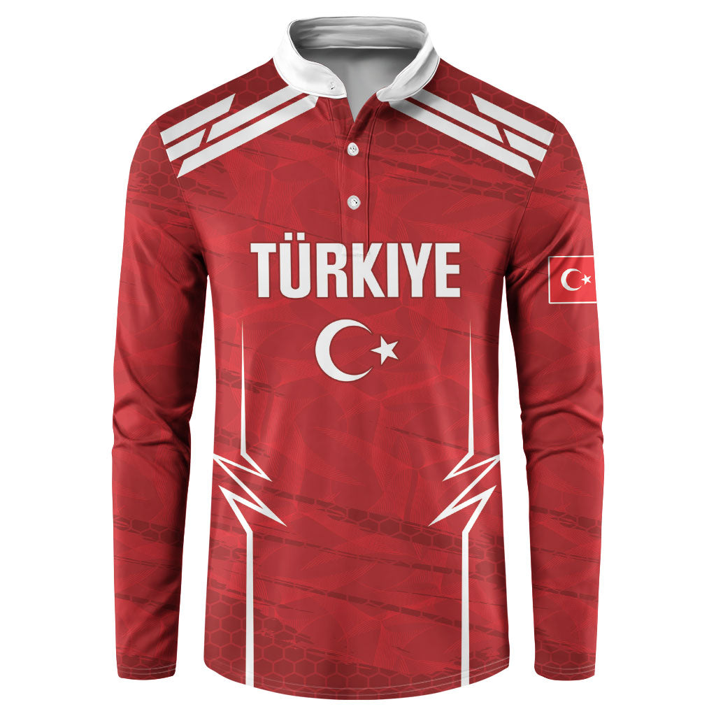 Custom Handball Turkiye Button Sweatshirt Go Champions